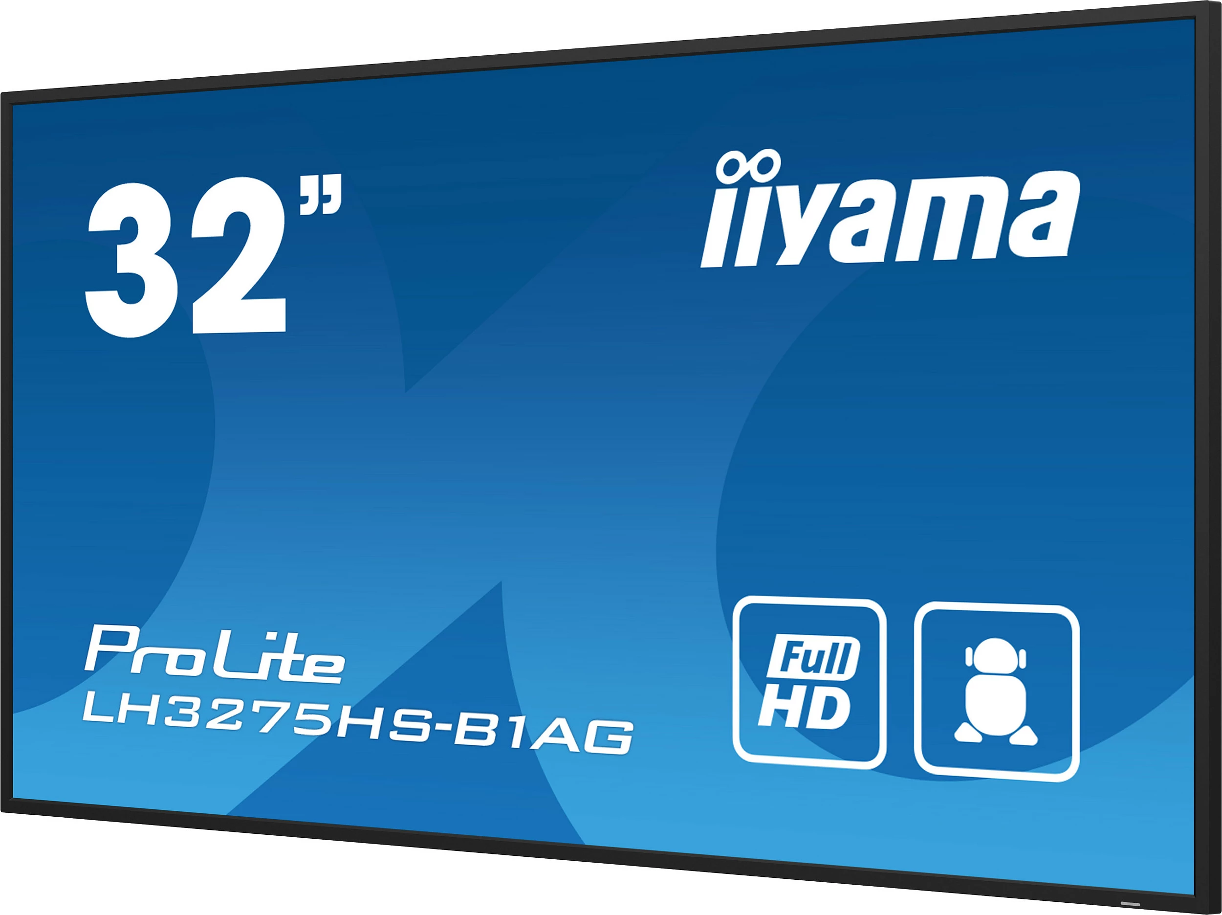 Monitor profesional iiyama LH3275HS-B1AG, 32", Full HD, Android OS, Wi-Fi, 24/7