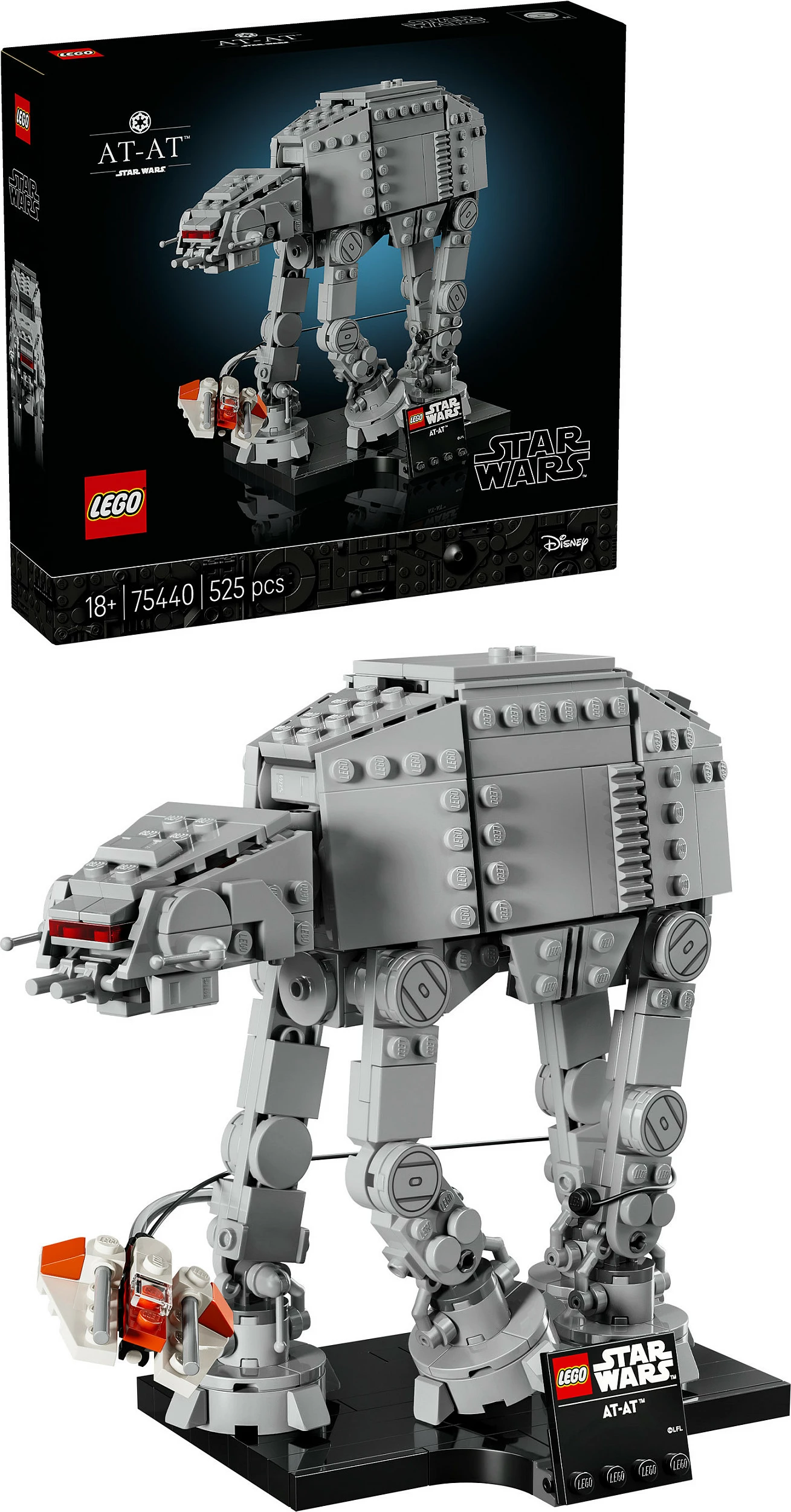 Set ndërtimi LEGO Star Wars AT-AT 75440, 525 copë, 18+, shumëngjyrësh
