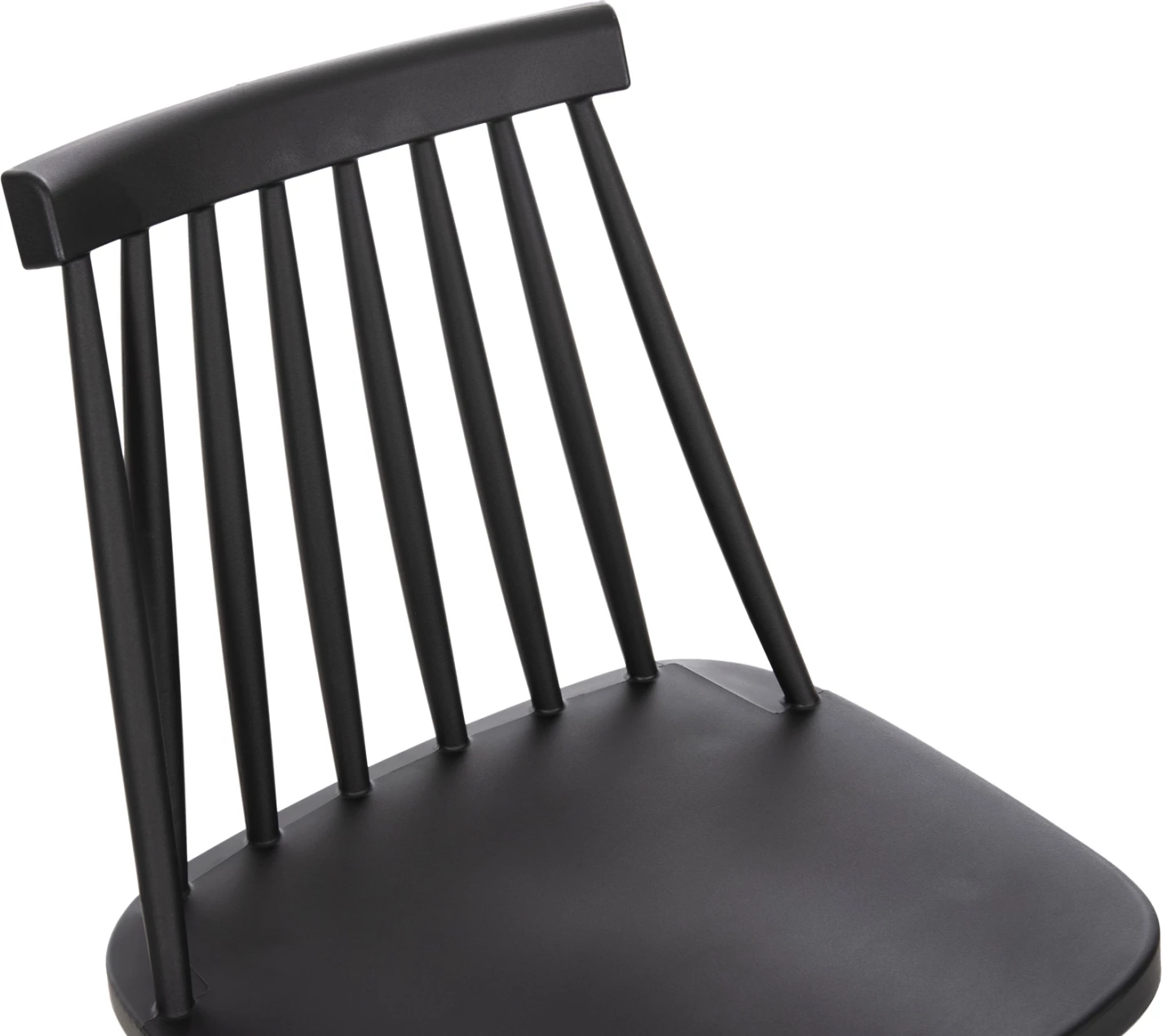 Karrige për bar mesatare VANESSA FH9300.12 polipropilen & metalike, e zezë, 45,5x46x97H cm., set prej 2 copë