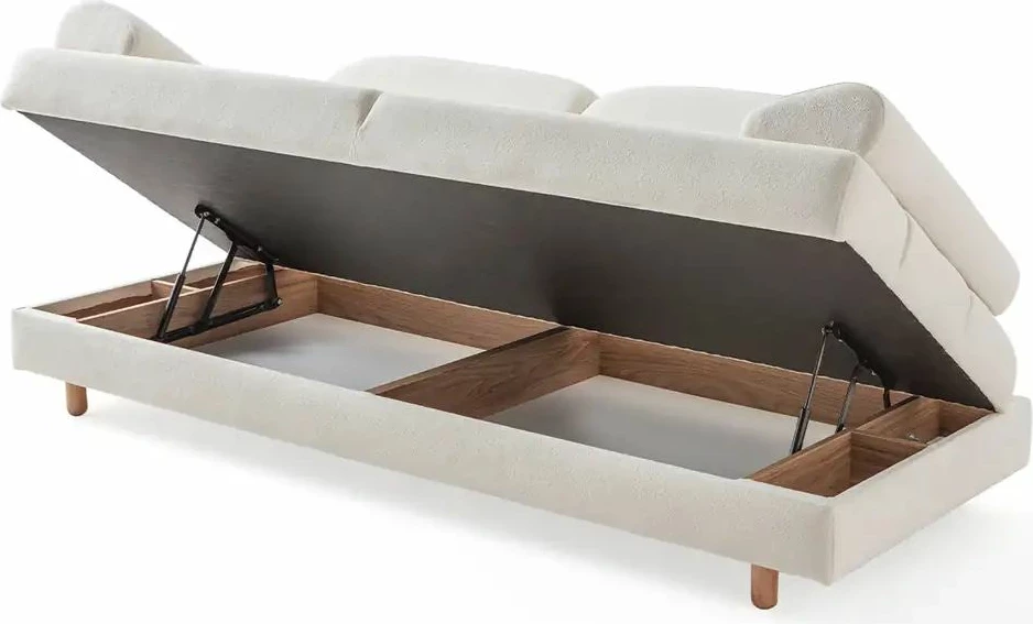Divan-krevat treshe, Atelier del Sofa, Aries, i bardhë