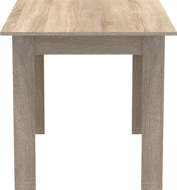 Tavolinë me karrige, set 5 copë, Manka-Aurora I, ngjyrë sonoma-e zezë, 110x80x77cm