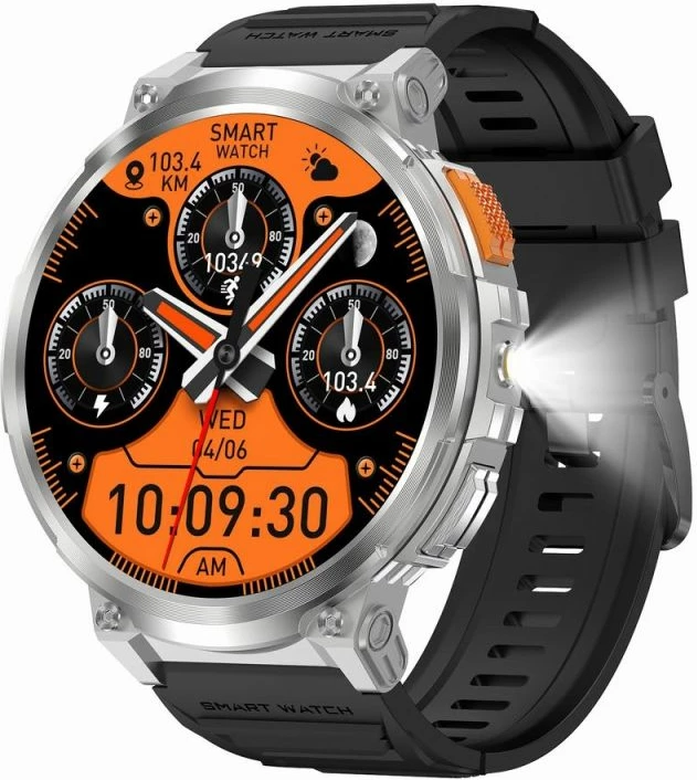 Smartwatch Gravity për meshkuj, e zezë
