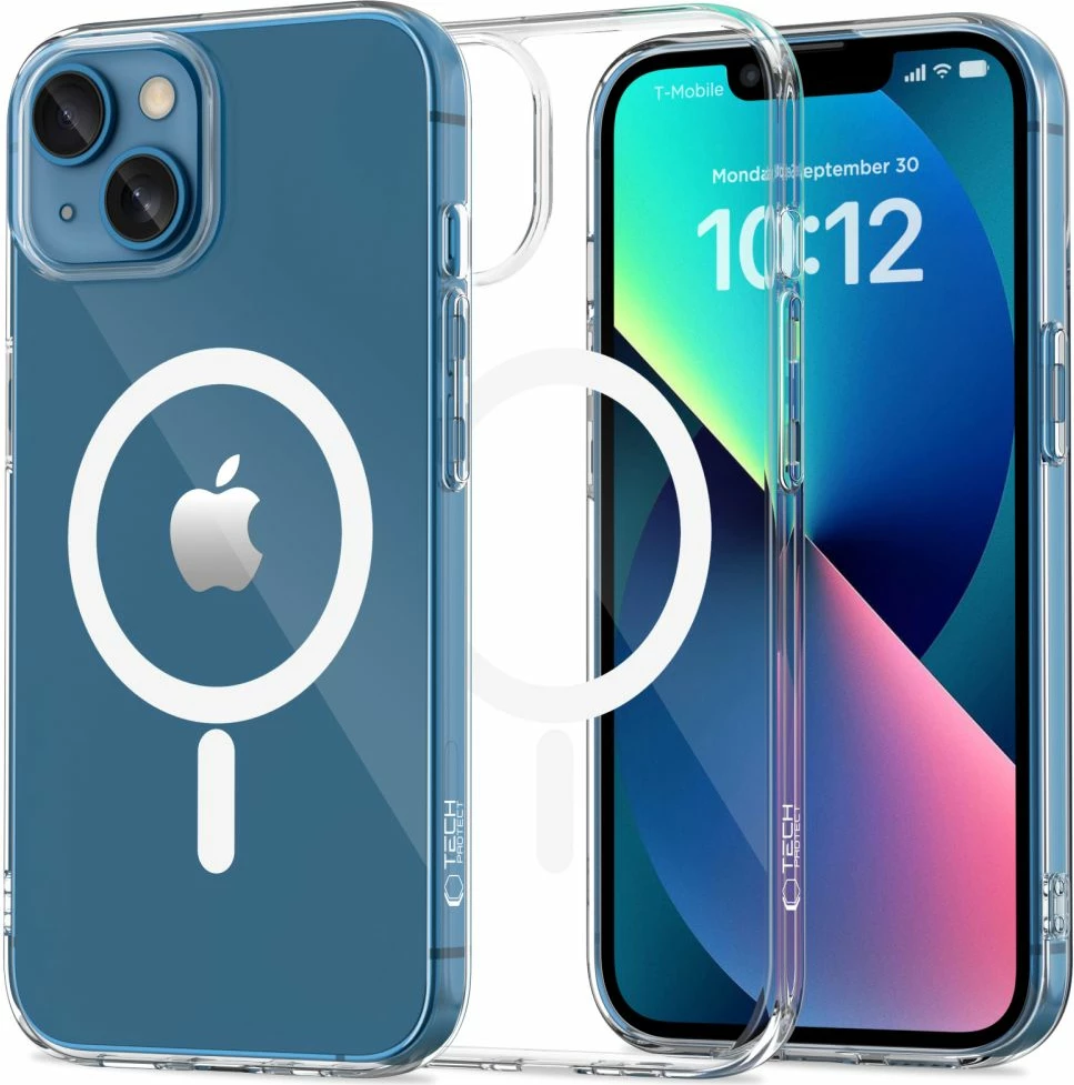 Mbështjellës Tech-Protect FlexAir MagSafe për iPhone 13 mini, Transparent