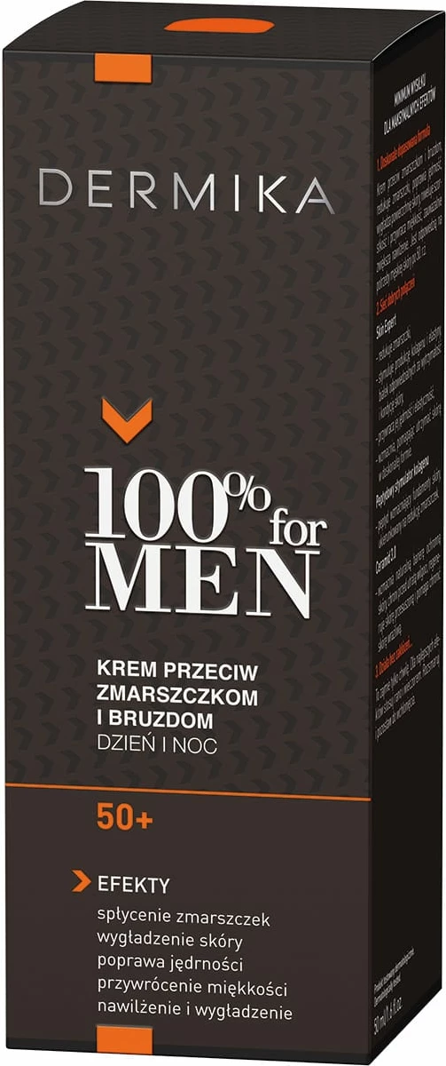 Krem kundër rrudhave për meshkuj Dermika 100% for Men Cream 50+, 50ml