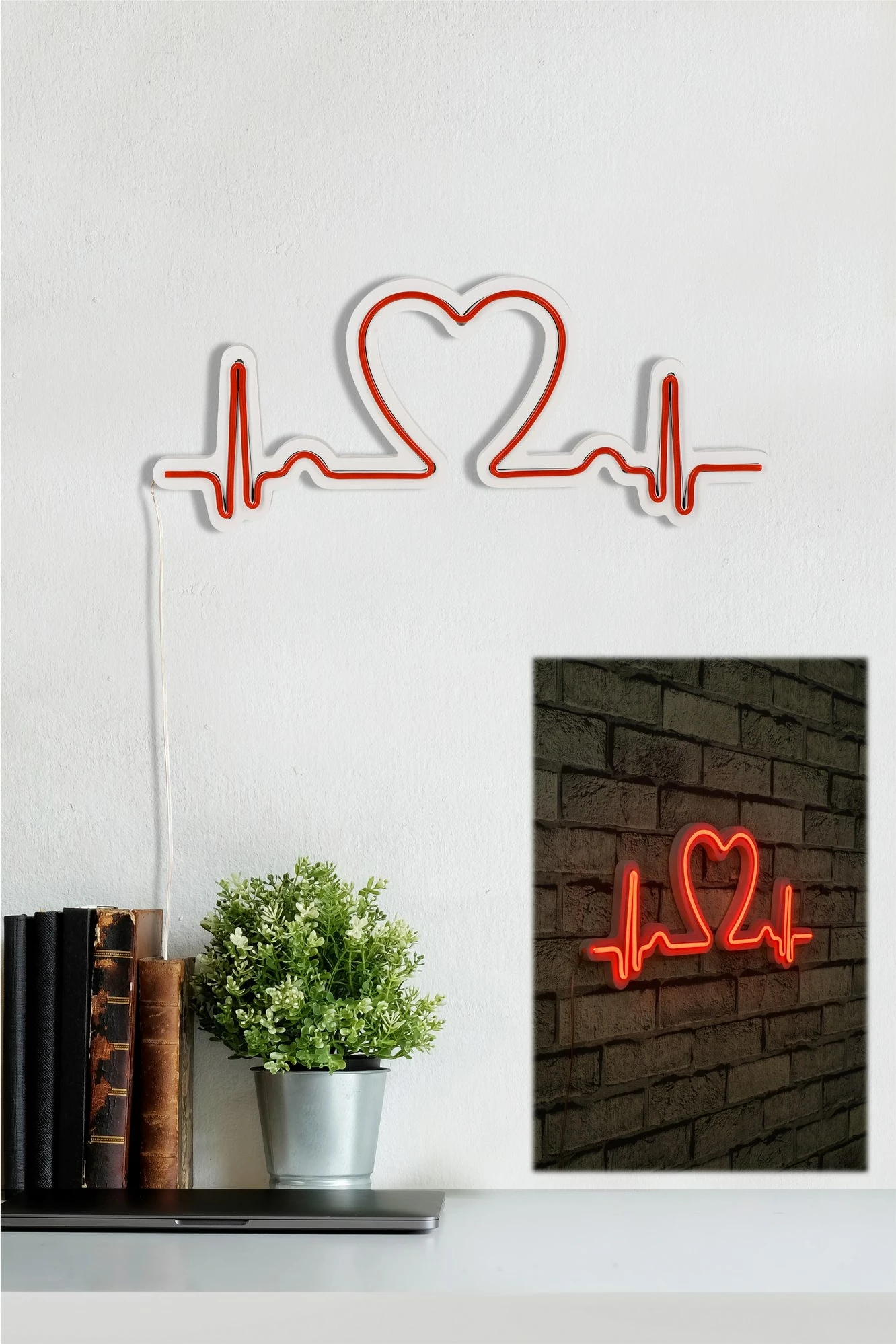 Dritë dekorative LED plastike, Love Rhythm, e kuqe