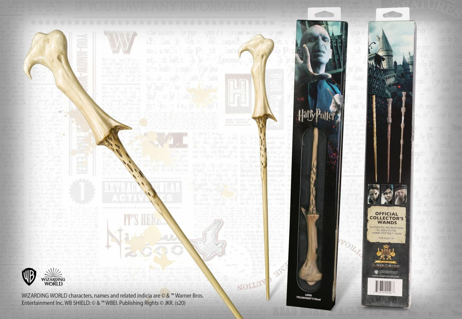 Shkop magjik NOBLE COLLECTION Harry Potter Voldemort, replikë 37 cm, me kuti
