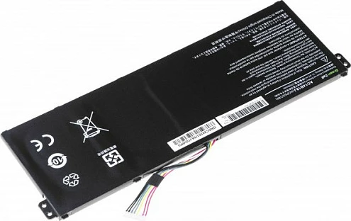Bateri laptopi Green Cell për Acer Aspire E 11 ES1-111M/ES1-131 dhe E 15 ES1-512, 11.4V 2200mAh, e zezë