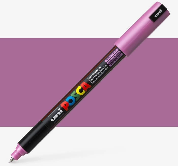 UNI POSCA PC-1M Marker – Ngjyrë Rose (Rozë e Errët)