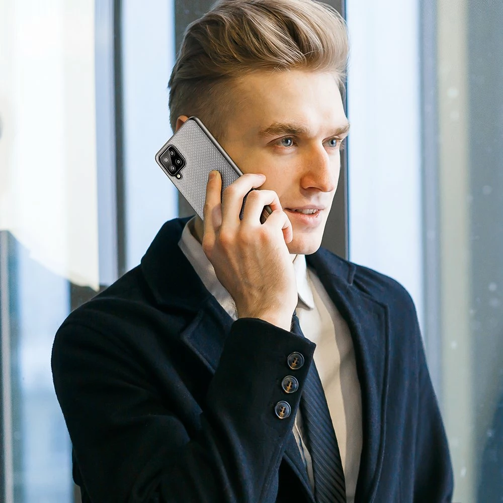 Mbështjellës Dux Ducis Fino për Samsung Galaxy A22 4G, najlon, Gri