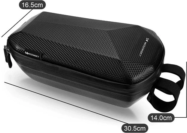 Çantë timoni për trotinet Wozinsky WSB2BK, 4L, e zezë