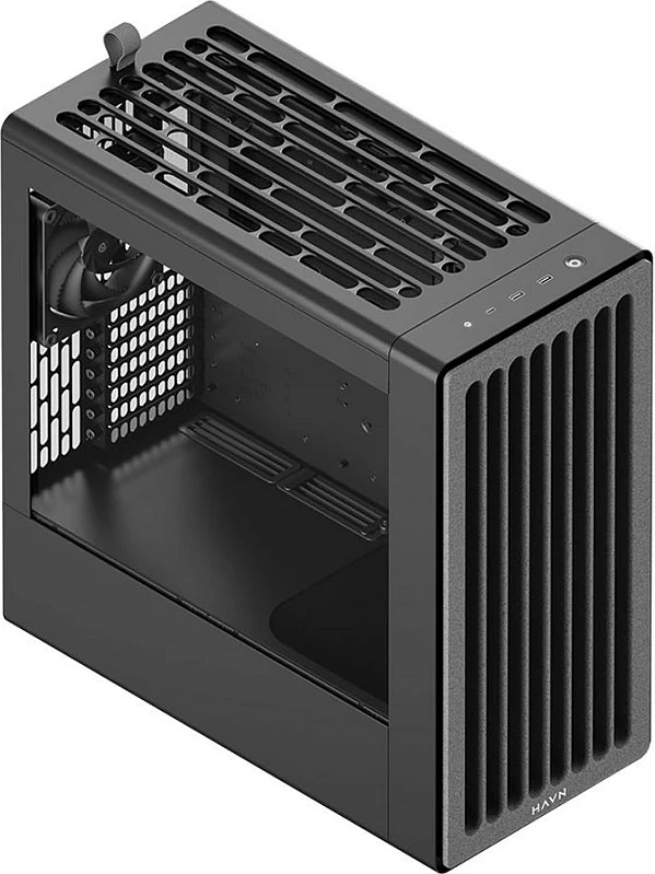 Kasë HAVN BF 360, Midi-Tower, E-ATX, Tempered Glass, e zezë