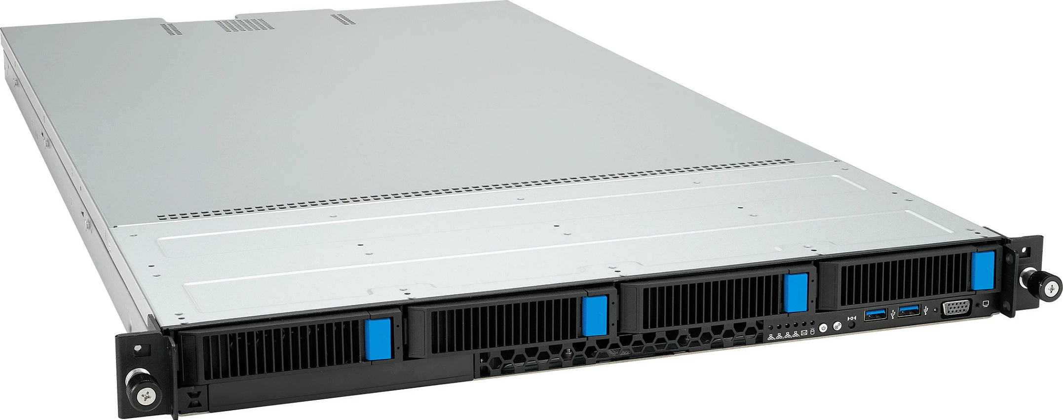 Server rack ASUS RS501A-E12-RS4, 1U, Socket LGA 6096, AMD EPYC 9004/9005, DDR5 deri 3TB, 1600W, i zi/argjendtë