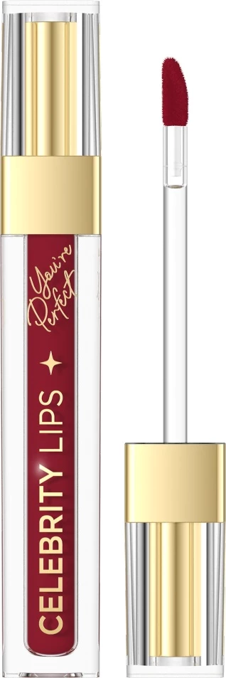 Buzëkuq liquid Eveline Cosmetics Celebrity Lips Long-lasting Blurring Matte 08N për femra, 4ml