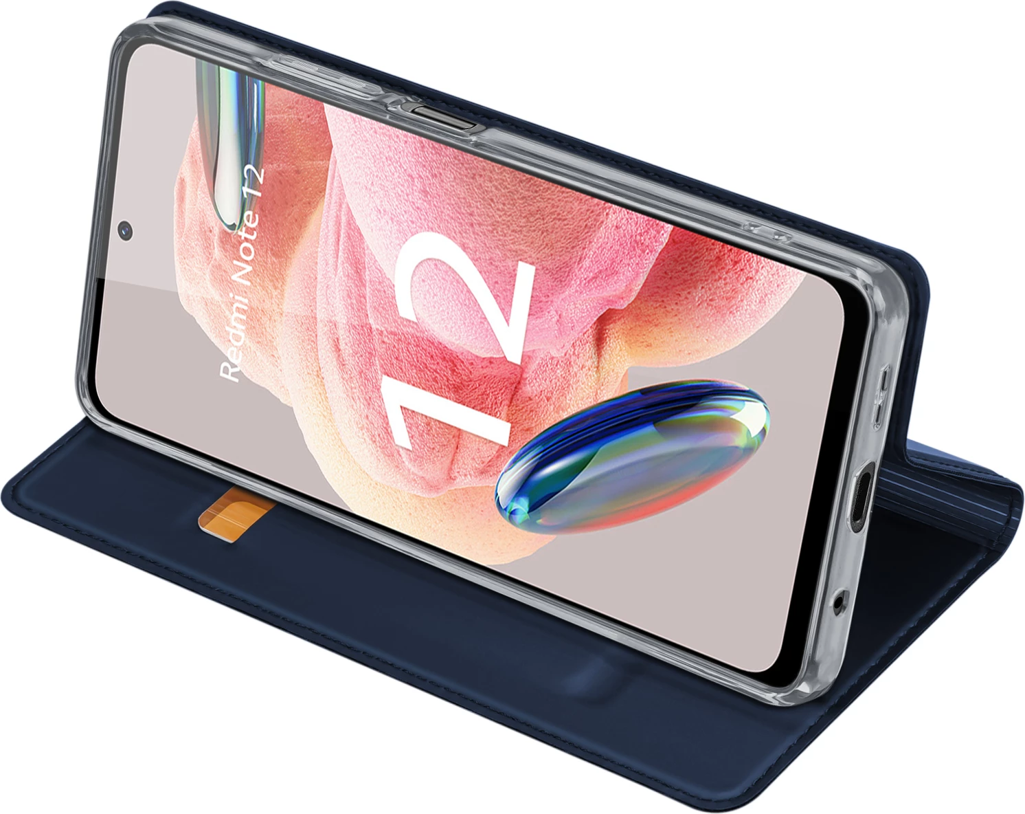 Mbështjellës Dux Ducis Skin Pro për Xiaomi Redmi Note 12, me kapak, portofol dhe qëndrim, Kaltër