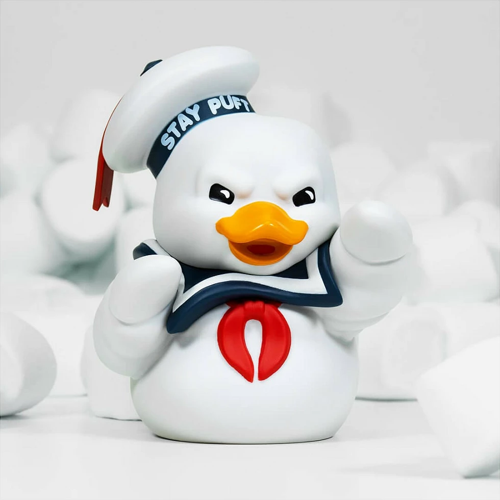 Figurinë koleksionuese TUBBZ Ghostbusters Stay Puft, 9 cm, PVC, e bardhë/kuqe/blu