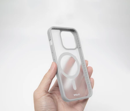 Mbështjellës LAUT Huex Protect me MagSafe për iPhone 15 Pro, Bardhë