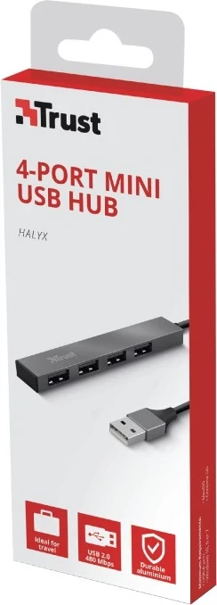 USB Hub Trust Halyx, 4 x USB porte
