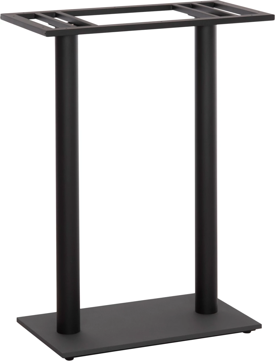 Bazë për tavolinë bar, dy këmbë, metal, ngjyrë e zezë, 80x40x108H cm