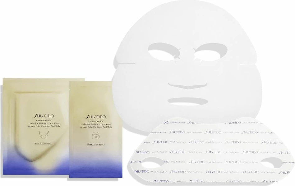 Maskë për fytyrë Shiseido Vital Perfection LiftDefine Radiance për femra, 12 copë