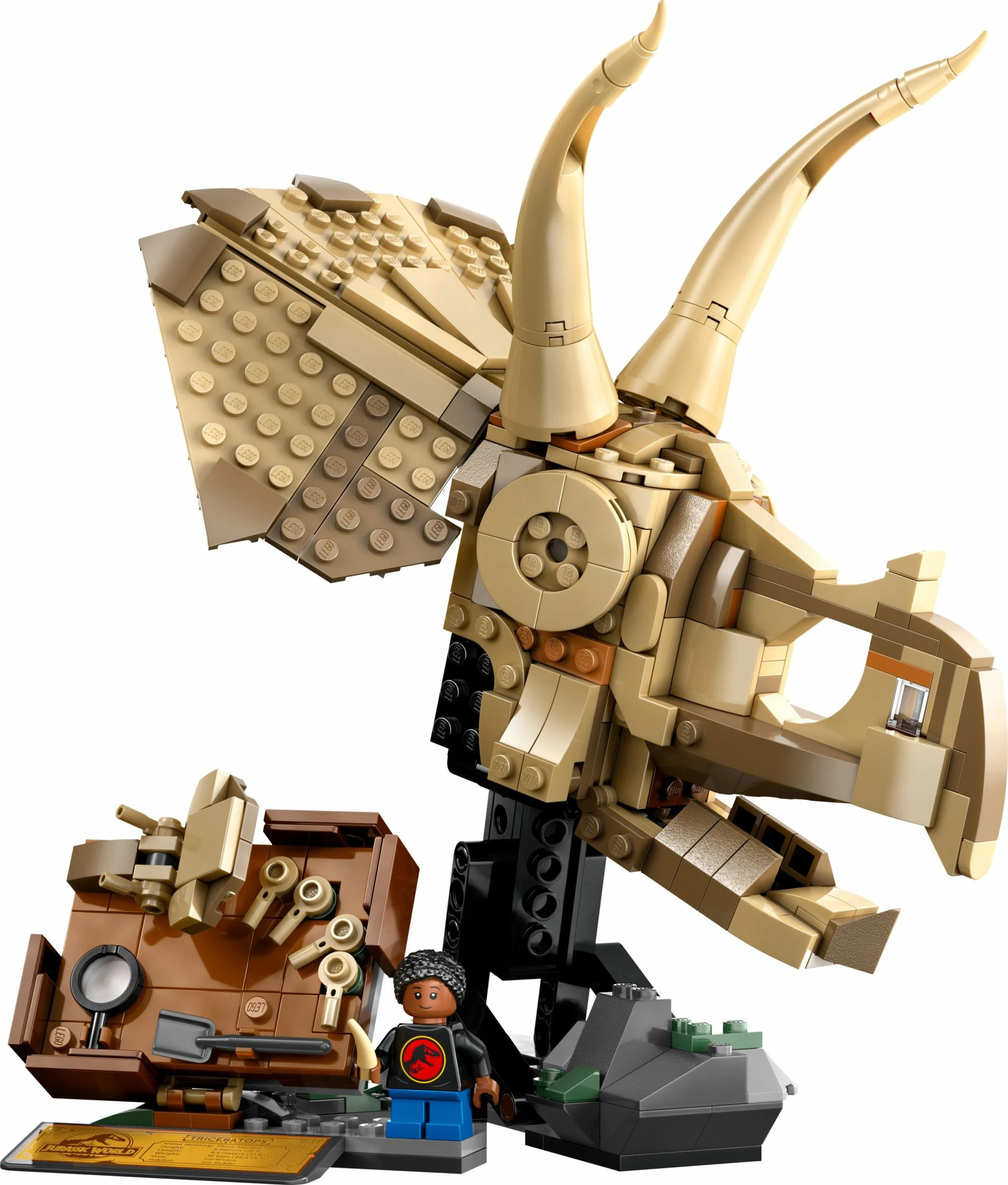 Set LEGO 76969 Jurassic World Triceratops Skull, 468 pjesë
