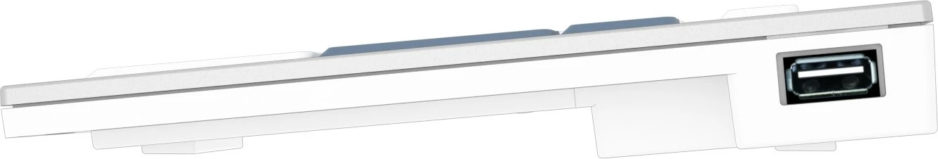 Tastierë Logickeyboard LKB-RESC-CWMU-UK, full-size, me kabllo, USB, QWERTY, argjend