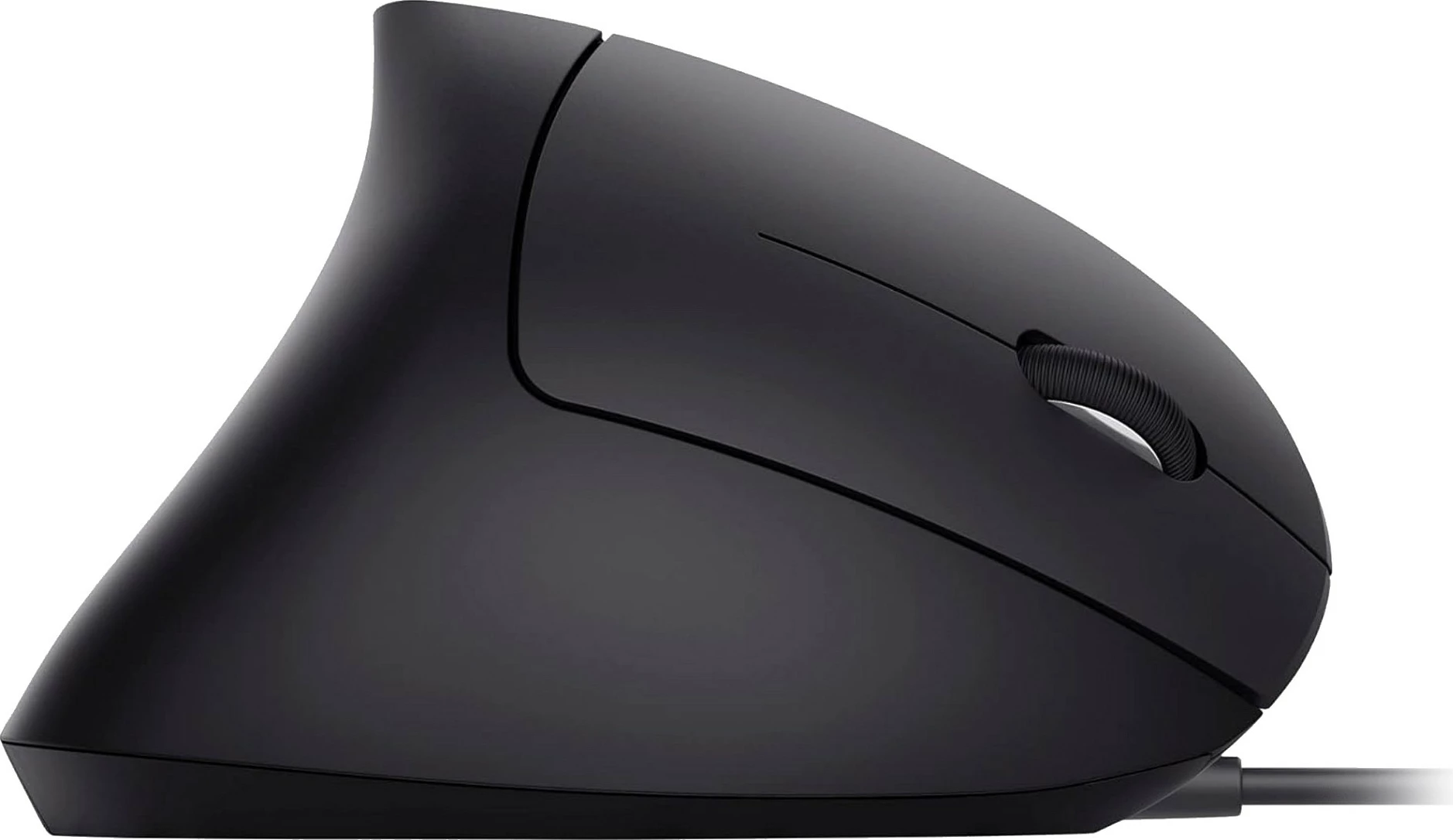 Maus vertikal me kabllo EQUIP 245118, USB-A, optik, 3200 DPI, djathtas, i zi me dritë blu
