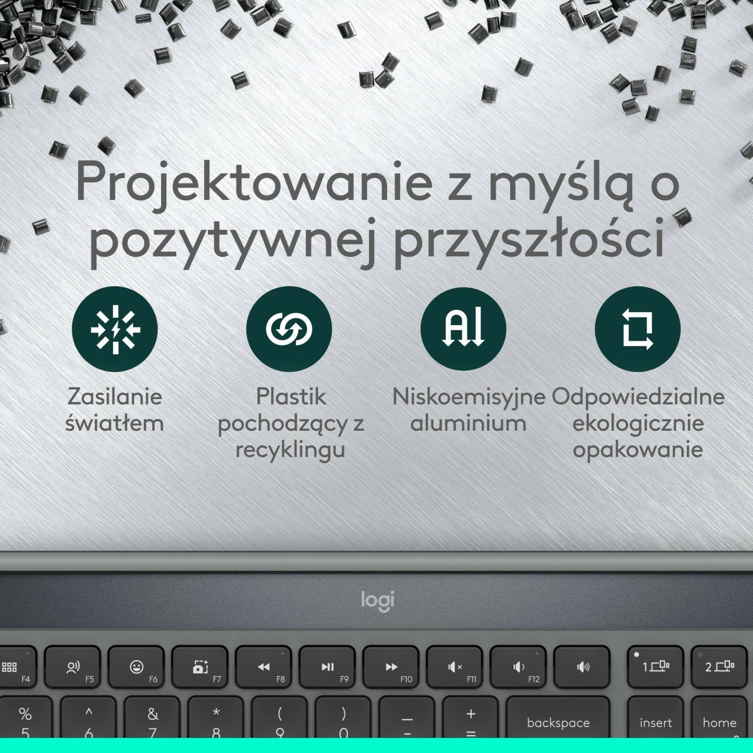 Tastierë Logitech Signature Slim Solar+ grafit