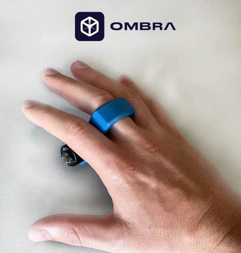 Mbajtëse për çakmak Clipper, dizajni "Snoop's Ring", e kaltërt