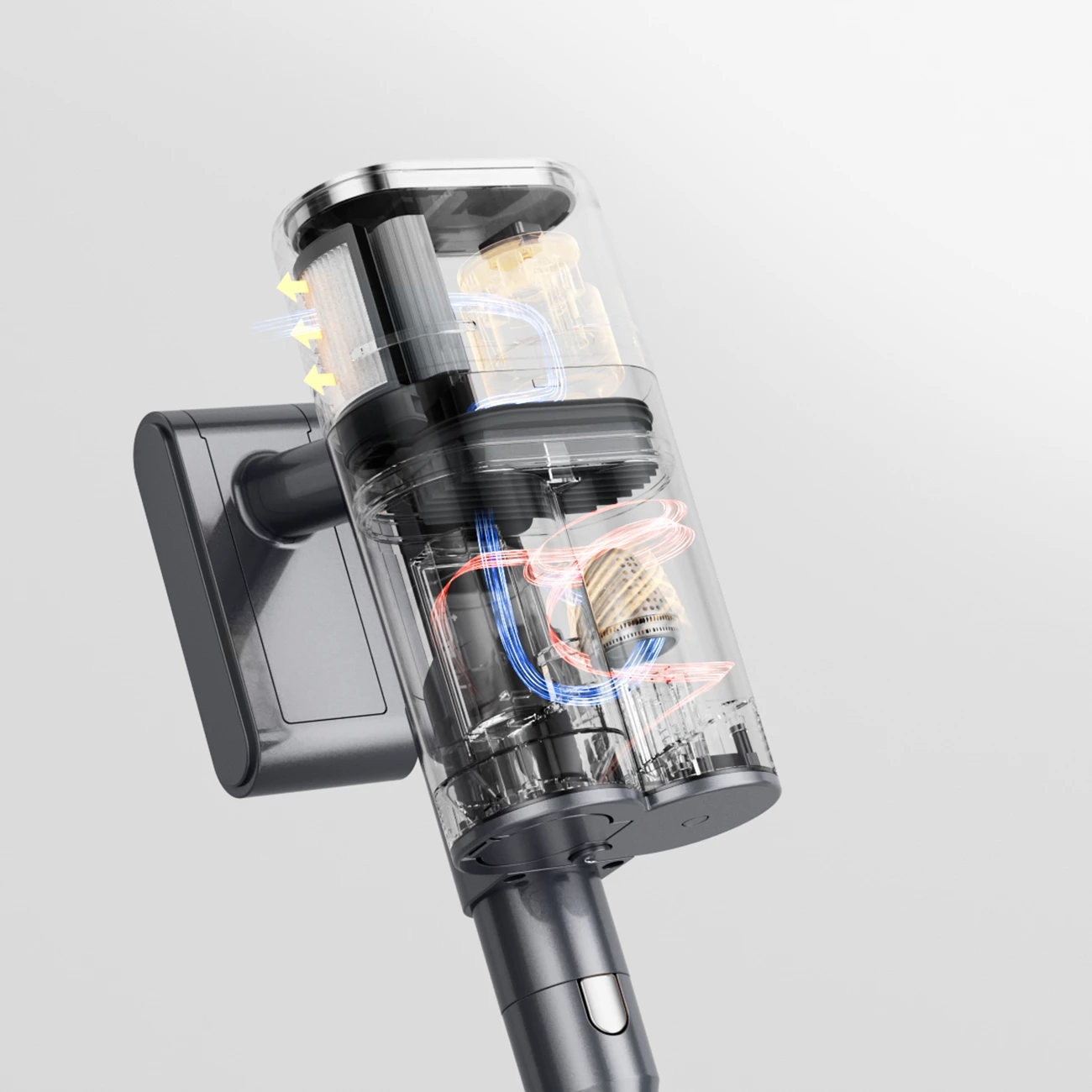 Fshesë me korrent pa kabllo UWANT V100, 200AW, 20000mAh, Gri, set me bazë 4-në-1