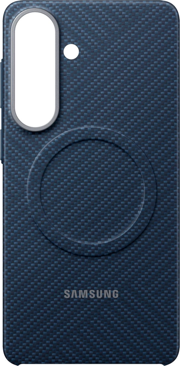 Mbështjellës Samsung Carbon Magnet Case për Galaxy S26+ i pajtueshëm me MagSafe, fibër aramidi, blu navy