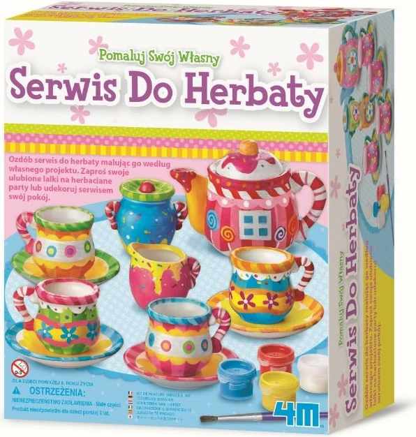 Set çaji mini 4m, 13 pjesë, për pikturim, multikolor