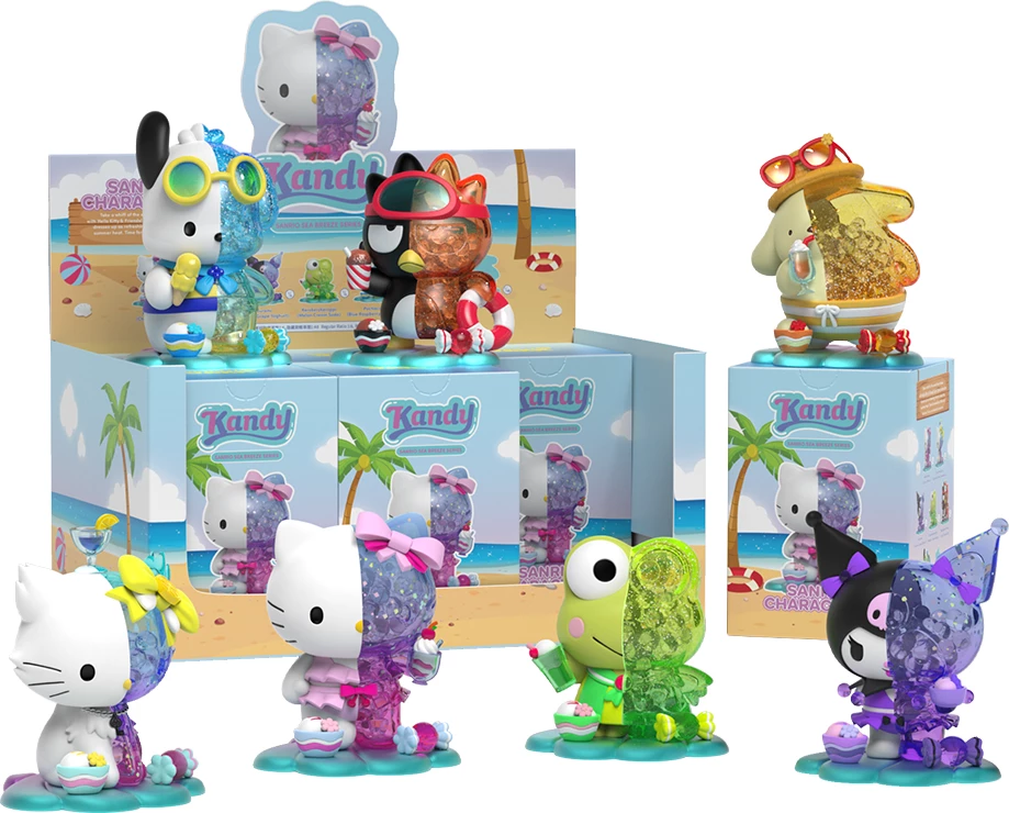 Figurinë koleksionuese Mighty Jaxx Kandy x Sanrio Sea Breeze Series, blind box (1 copë, figurë e rastësishme)