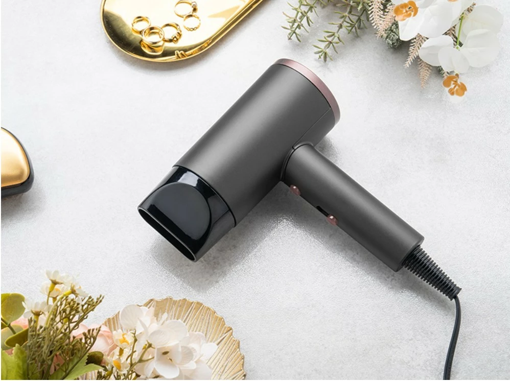 Tharëse flokësh, Lafe, LAFSUS47459, 1800-2200 W, 3 nivele nxehtësie, jonizim, turbo dhe cool shot, me koncentrator, grafit/rozë