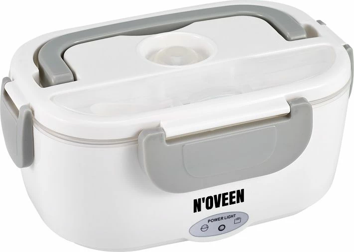 Lunch box me ngrohës Noveen LB310 1.1 L + 0.5 L, 230V, set me 2 enë dhe lugë, gri
