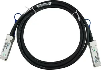 Kabllo DAC BlueOptics QSFP-100G-C3M, QSFP28-QSFP28, 100Gbps, 3m, e zezë