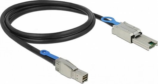 Kabllo SAS DeLOCK 83734, 1 m, Mini SAS HD SFF-8644 në Mini SAS SFF-8088, Male/Male, e zezë