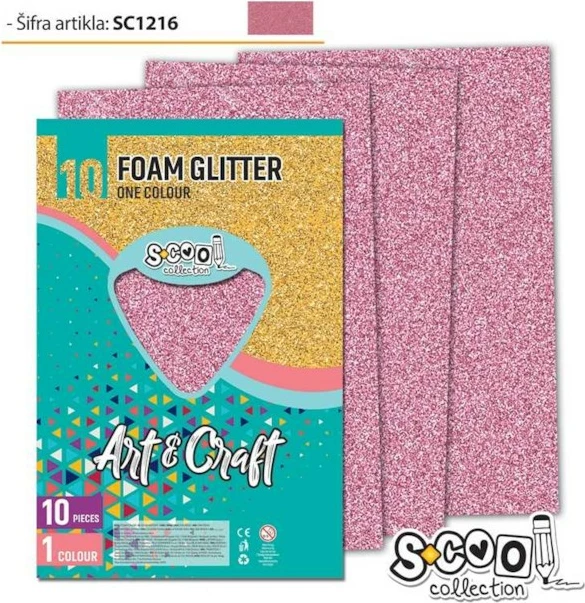 Osh Leter Dekoruese Me Xixa Roze 20X30Cm 1/10 Sc1216