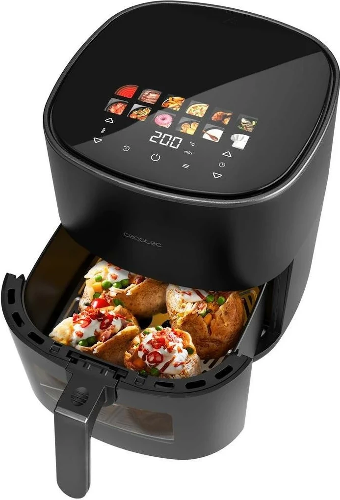 Fryer pa yndyrë Cecotec Cecofry&Grill Duoheat 6500, 6.5L, e zezë