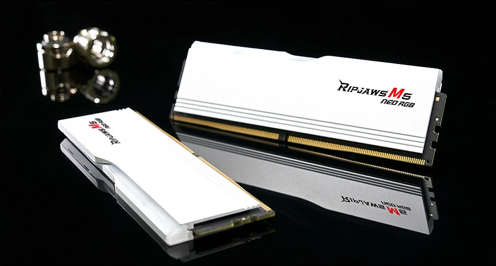 RAM Memorje G.Skill Ripjaws M5 Neo RGB 64GB (2x32GB) 6000MHz bardhë