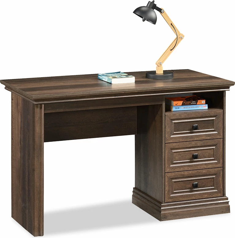 Tavolinë zyre Mozart me sirtarë, ngjyrë arre, 121x60x78cm