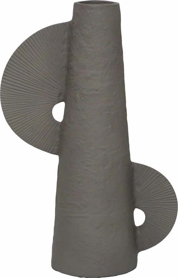 Vazo dekorative Finton, alumin, ngjyrë balte, 26x13x40cm