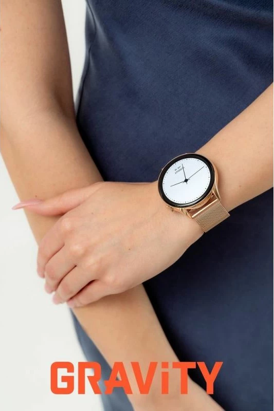 Smartwatch Gravity GT11-7, rrip rozë gold + byzylyk