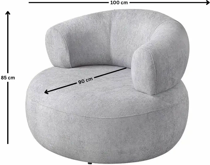 Karrige Wing Roma, ngjyrë gri, Atelier del Sofa