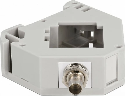 Adapter DIN rail DeLOCK Keystone ST Simplex femër-femër, gri/bardhë