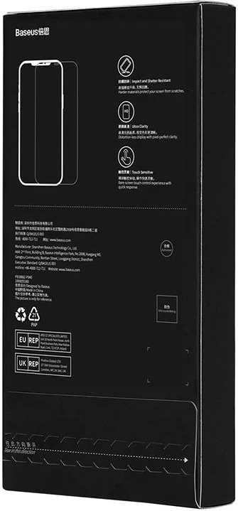 Xham i temperuar Baseus SGKN030702 për iPhone 13 Pro Max/14 Plus, 0.4mm, me set pastrimi