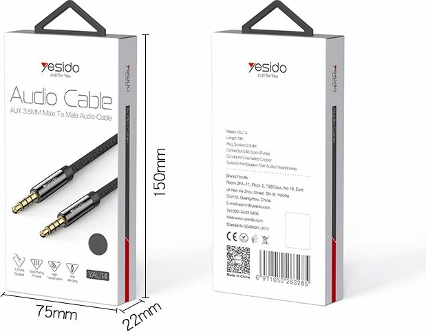 Kabllo Aux Audio 1000mm