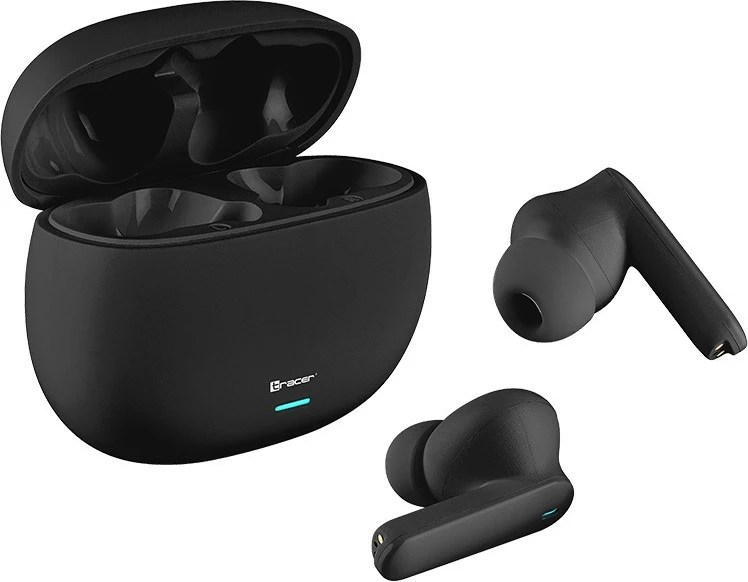 Kufje TWS me ANC, Tracer S1 (TRASLU47340), Bluetooth 5.3, bateri 6 orë, kasë 300 mAh, të zeza