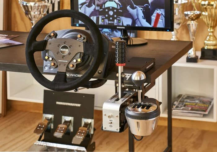 Kapëse tavoline Thrustmaster TM Racing Clamp, metal, për TH8A/TSS, e zezë