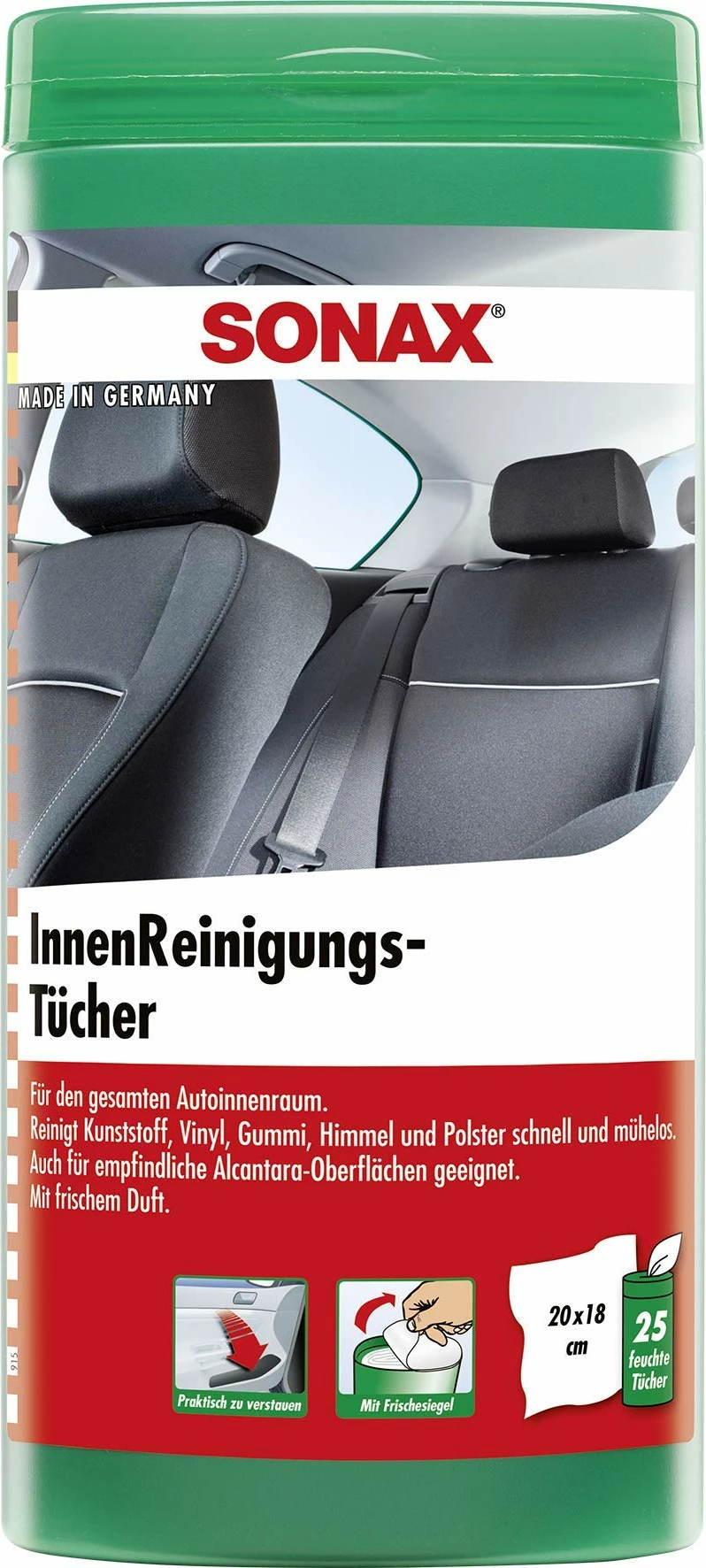 SONAX Leckë për Pastrimin e Interierit 25 copa