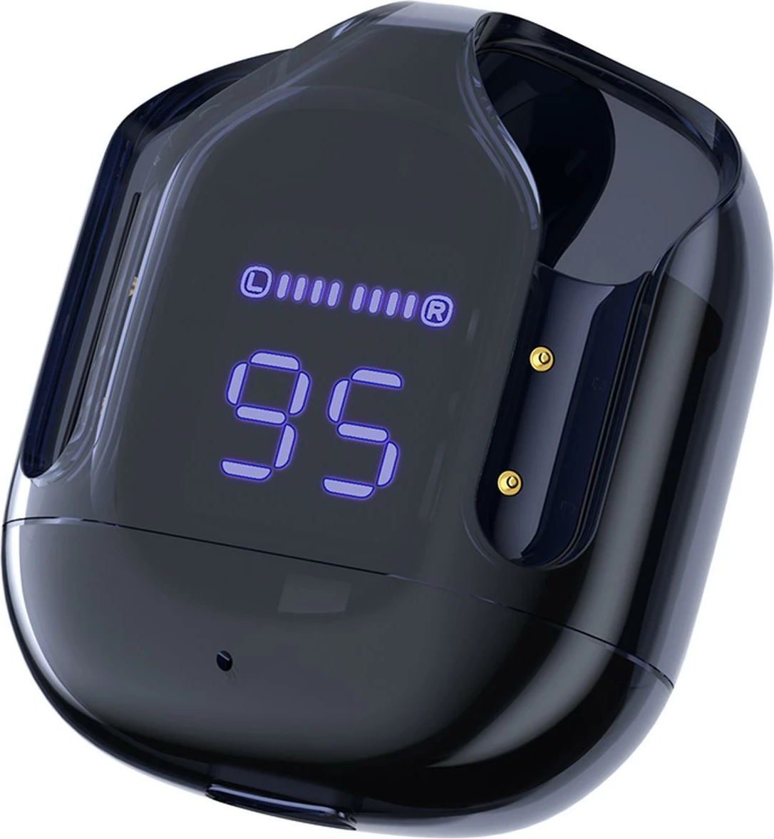 Kufje Acefast T6 TWS wireless, Bluetooth, me ekran LED, Blu